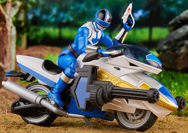 Blue Ranger and Vector Cycle Set Deluxe Lightning Collection | Power Rangers Time Force | Hasbro