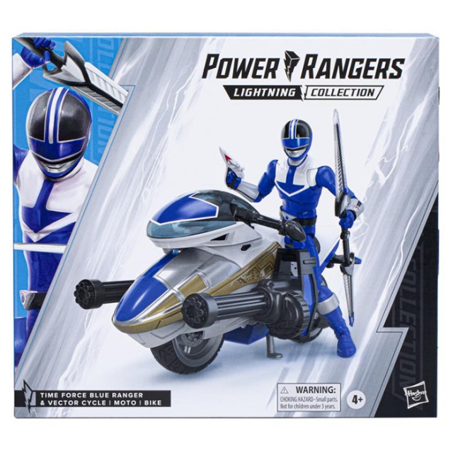 Blue Ranger and Vector Cycle Set Deluxe Lightning Collection | Power Rangers Time Force | Hasbro