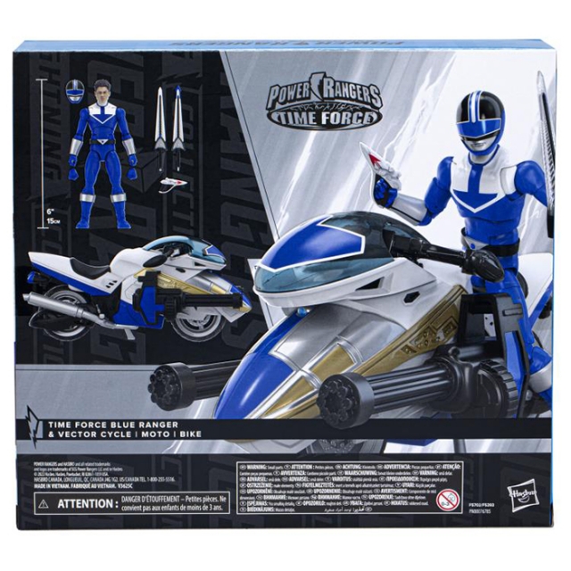 Blue Ranger and Vector Cycle Set Deluxe Lightning Collection | Power Rangers Time Force | Hasbro