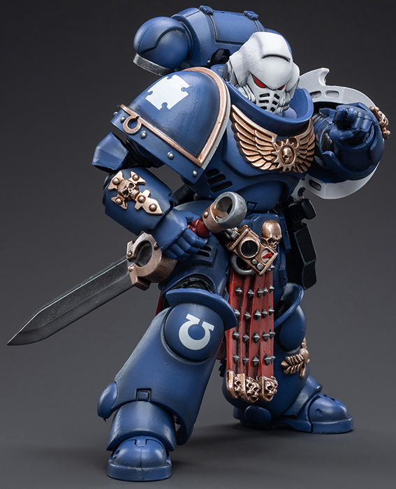 Ultramarines Primaris Assault Veteran Intercessor 1/18 Scale | Warhammer 40K | Joy Toy