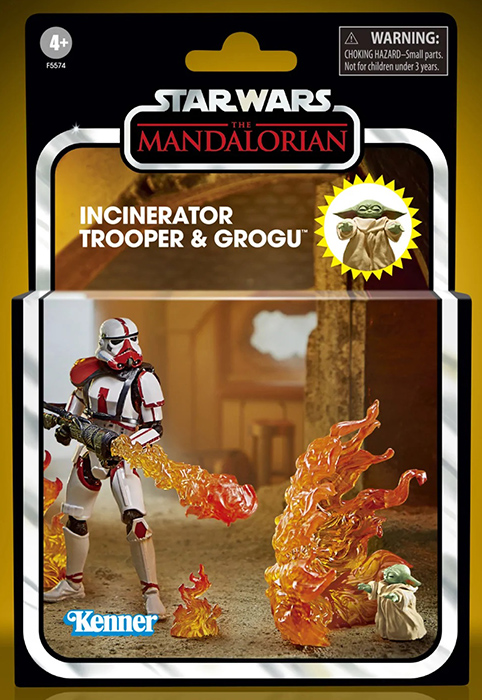 Incinerator Trooper and Grogu 3.75-Inch Scale | The Mandalorian | Star Wars The Vintage Collection