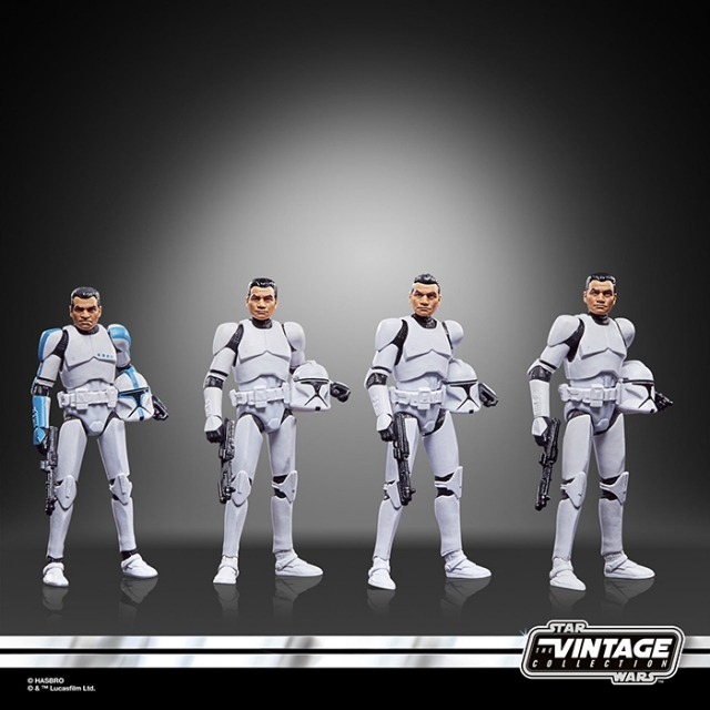 Phase I Clone Trooper 4 Pack | Star Wars: The Clone Wars | Star Wars The Vintage Collection