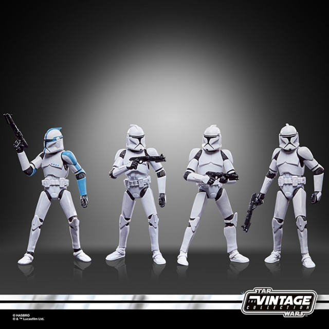 Phase I Clone Trooper 4 Pack | Star Wars: The Clone Wars | Star Wars The Vintage Collection
