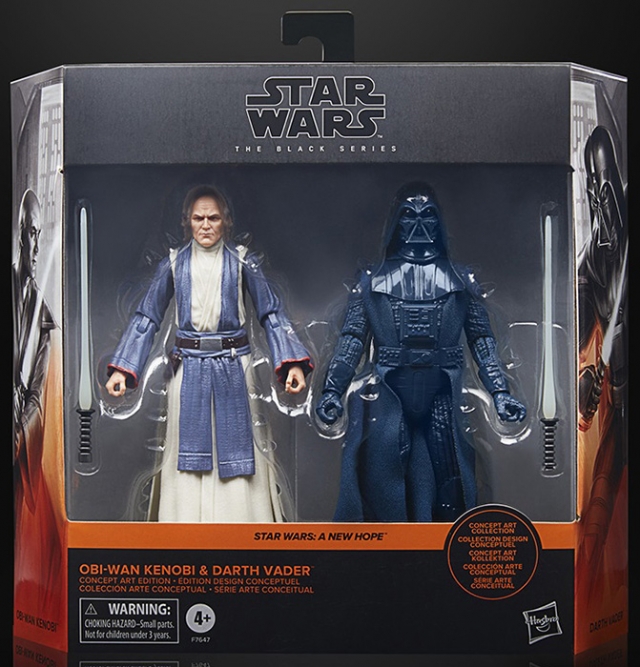 Obi-Wan Kenobi and Darth Vader Ralph McQuarrie Edition 6-Inch Scale | Star Wars The Black Series