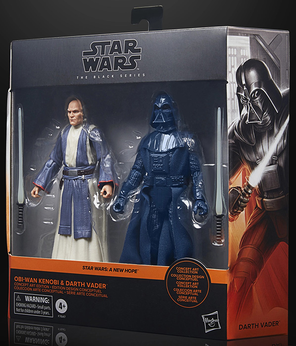 Obi-Wan Kenobi and Darth Vader Ralph McQuarrie Edition 6-Inch Scale | Star Wars The Black Series