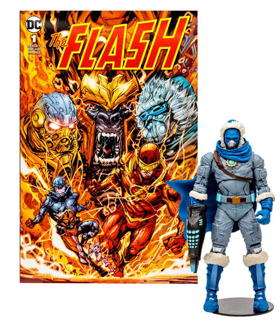 Captain Cold 7-inch Scale with The Flash Comic Book | Page Punchers | McFarlane Toys