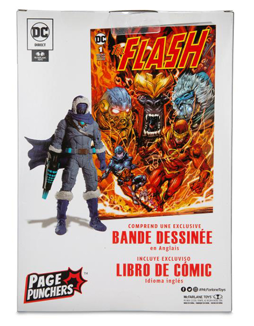Captain Cold 7-inch Scale with The Flash Comic Book | Page Punchers | McFarlane Toys
