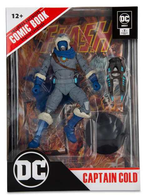 Captain Cold 7-inch Scale with The Flash Comic Book | Page Punchers | McFarlane Toys