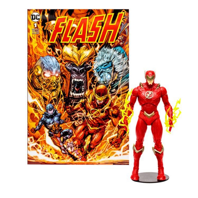 Barry Allen 7-inch Scale with The Flash Comic Book | Page Punchers | McFarlane Toys