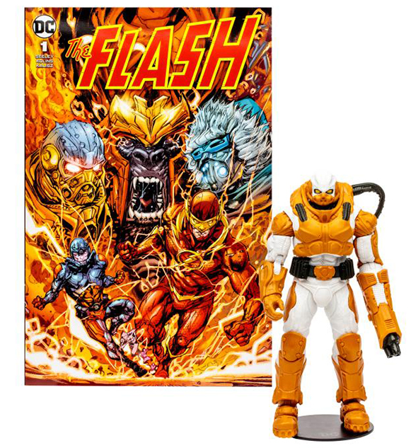 Heatwave 7-inch Scale with The Flash Comic Book | Page Punchers | McFarlane Toys