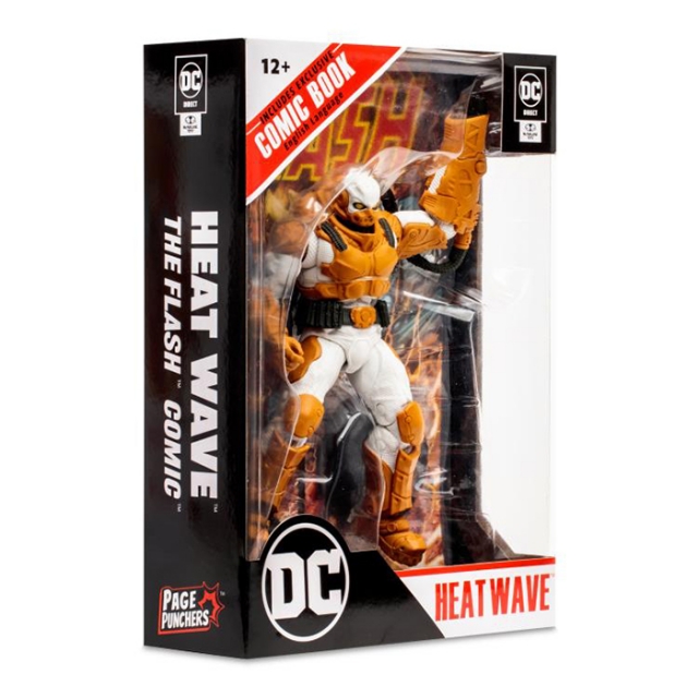 Heatwave 7-inch Scale with The Flash Comic Book | Page Punchers | McFarlane Toys