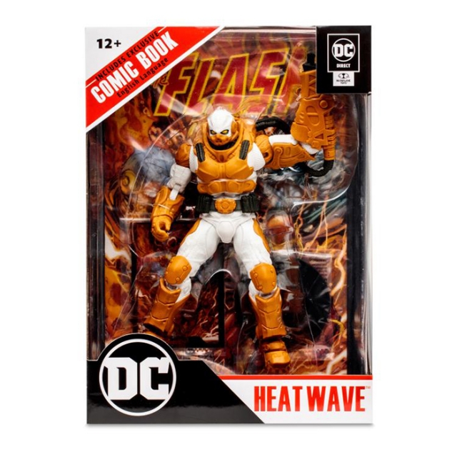 Heatwave 7-inch Scale with The Flash Comic Book | Page Punchers | McFarlane Toys