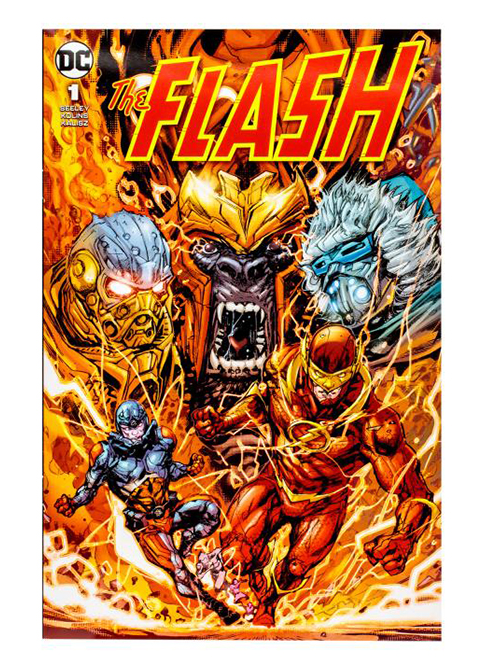 The Atom 7-inch scale with The Flash Comic Book | Page Punchers | McFarlane Toys