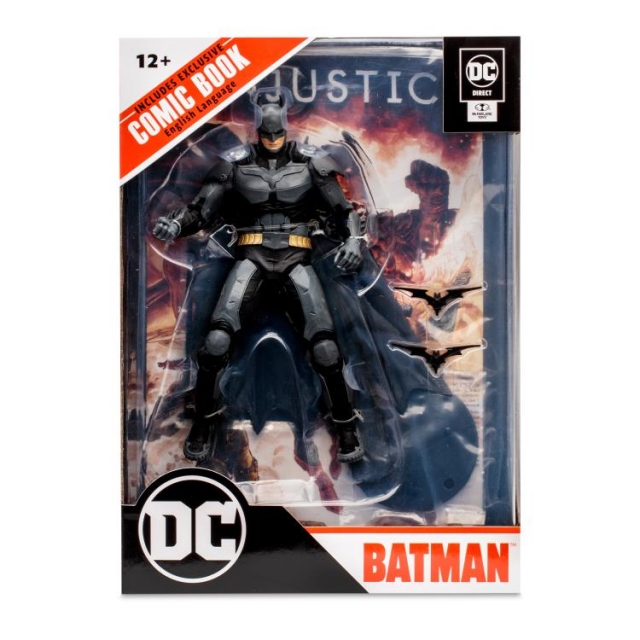 Batman Bruce Wayne 7-inch Scale with Injustice 2 Comic Book | Page Punchers | McFarlane Toys