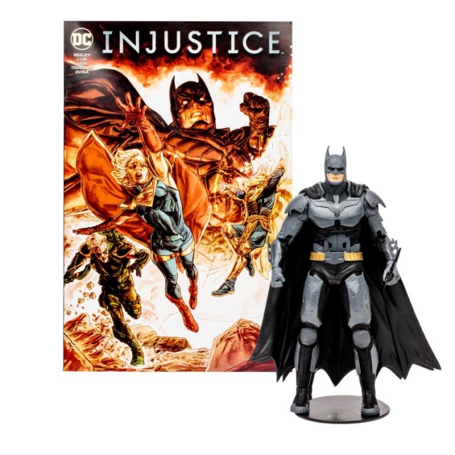 Batman Bruce Wayne 7-inch Scale with Injustice 2 Comic Book | Page Punchers | McFarlane Toys