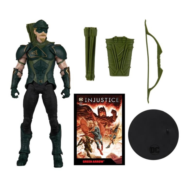 Green Arrow 7-inch Scale with Injustice 2 Comic Book | Page Punchers | McFarlane Toys