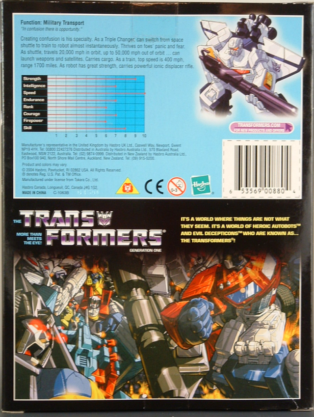 Transformers G1 Astrotrain White Version | The Transformers Generation One Commemorative Series