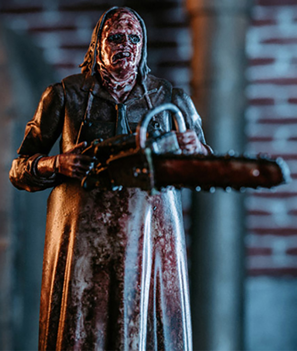 Leatherface Bloody Version 1/18 Scale PX Previews Exclusive | Texas Chainsaw Massacre (2022) | Hiya Toys