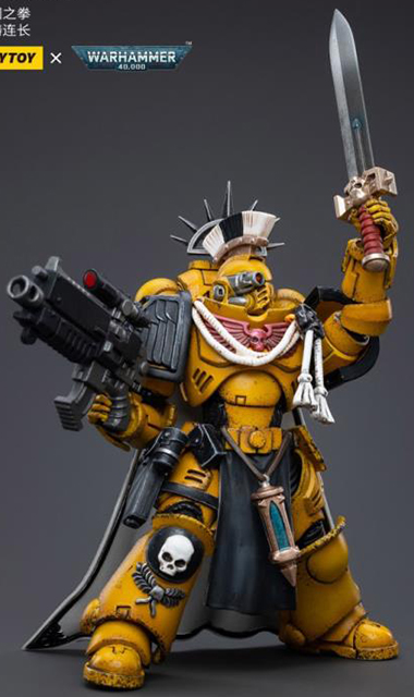 Imperial Fists Primaris Captain 1/18 Scale | Warhammer 40K | Joy Toy