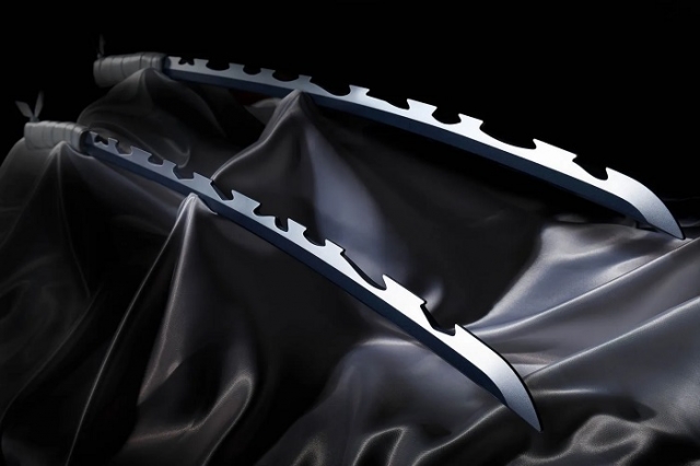 Inosuke Hashibara's Nichirin Swords Proplica | Bandai Tamashii Nations | Demon Slayer: Kimetsu No Yaiba