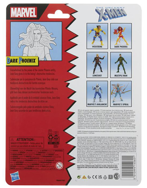 Dark Phoenix 6-Inch Scale | Marvel Legends Retro Collection | The Uncanny X-Men