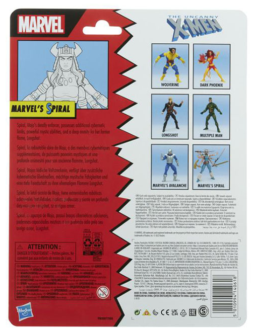 Marvel's Spiral 6-Inch Scale | Marvel Legends Retro Collection | The Uncanny X-Men