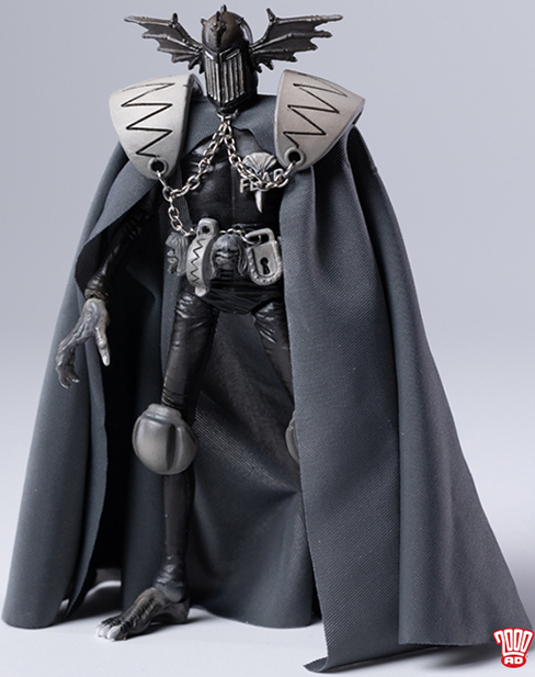 Judge Fear Black and White 1/18 Scale PX Previews Exclusive | 2000 A.D. Judge Dredd | Hiya Toys