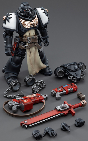 Black Templars Primaris Crusader Squad Set of 4 1/18 Scale | Warhammer 40K | Joy Toy