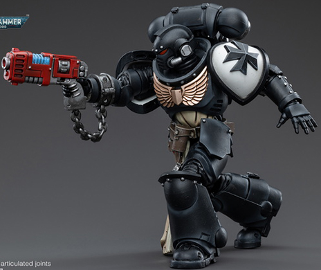 Black Templars Primaris Crusader Squad Set of 4 1/18 Scale | Warhammer 40K | Joy Toy