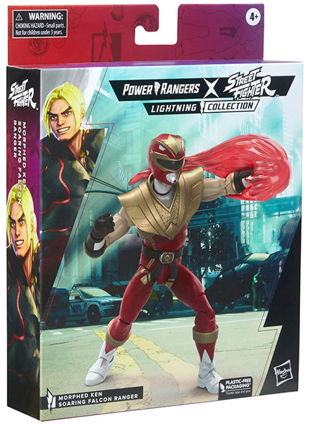 Morphed Ken Soaring Falcon Ranger 6-inch Scale Lightning Collection | Power Rangers x Street Fighter | Hasbro