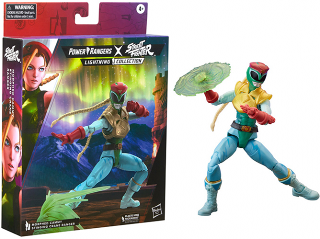 Morphed Cammy Stinging Crane Ranger 6-inch Scale Lightning Collection | Power Rangers x Street Fighter | Hasbro