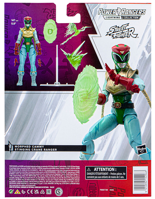 Morphed Cammy Stinging Crane Ranger 6-inch Scale Lightning Collection | Power Rangers x Street Fighter | Hasbro