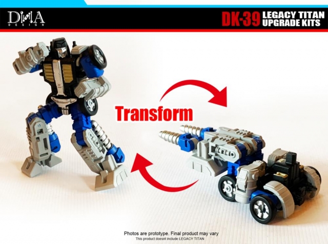 DK-39 Upgrade Kit for Transformers Legacy Titan Class Metroplex | Dna Design | Upgrade Kit