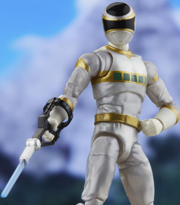 Silver Ranger and Silver Cycle Deluxe 6-inch Scale Lightning Collection | Power Rangers In Space | Hasbro