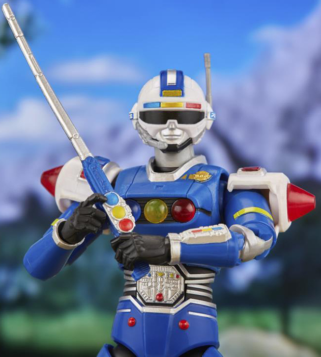 Blue Senturion Deluxe 6-inch Scale Lightning Collection | Power Rangers Turbo | Hasbro 