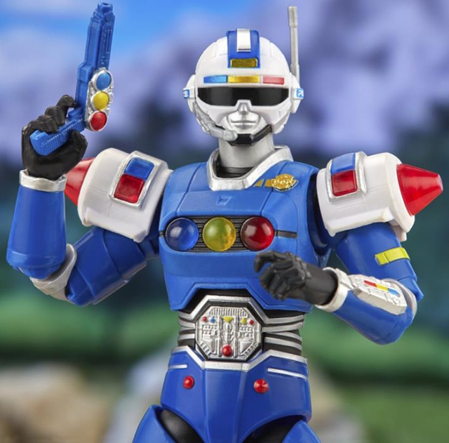 Blue Senturion Deluxe 6-inch Scale Lightning Collection | Power Rangers Turbo | Hasbro 