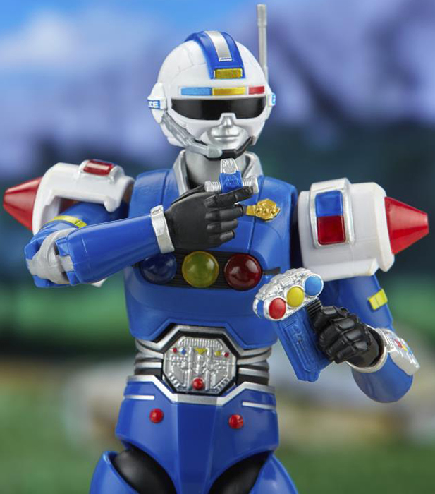 Blue Senturion Deluxe 6-inch Scale Lightning Collection | Power Rangers Turbo | Hasbro 