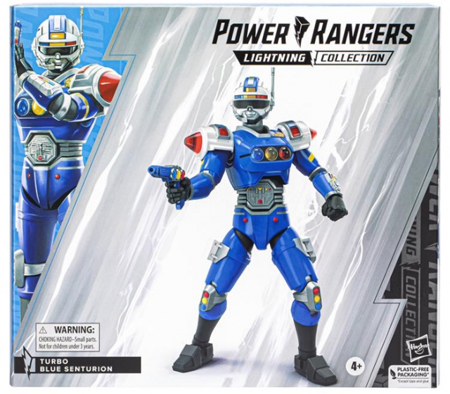 Blue Senturion Deluxe 6-inch Scale Lightning Collection | Power Rangers Turbo | Hasbro 