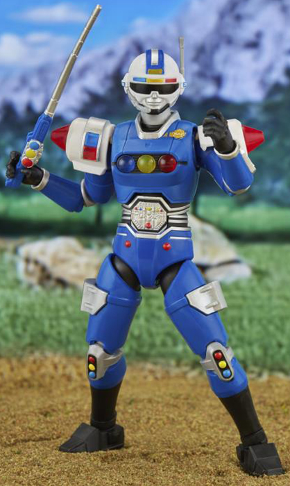Blue Senturion Deluxe 6-inch Scale Lightning Collection | Power Rangers Turbo | Hasbro 