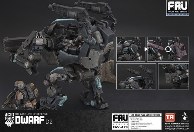 FAV-A79 Dwarf D2 1:18 Scale | Acid Rain FAV
