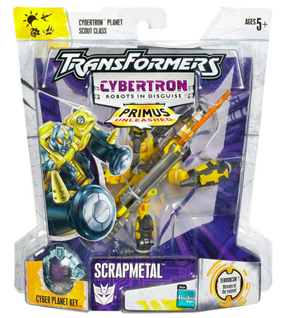 Scrapmetal Yellow Version Scout Class | Transformers Cybertron