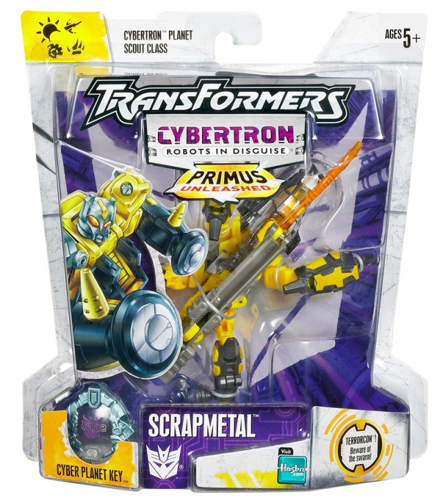 Scrapmetal Yellow Version Scout Class | Transformers Cybertron