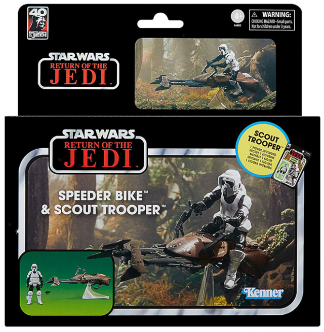 Speeder Bike and Scout Trooper 3.75-Inch Scale | Star Wars: Return Of The Jedi | Star Wars The Vintage Collection