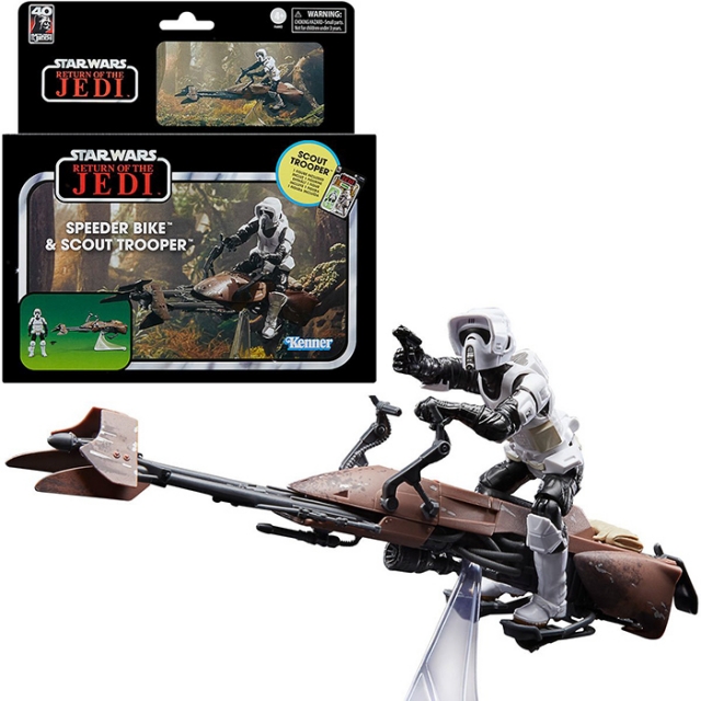Speeder Bike and Scout Trooper 3.75-Inch Scale | Star Wars: Return Of The Jedi | Star Wars The Vintage Collection