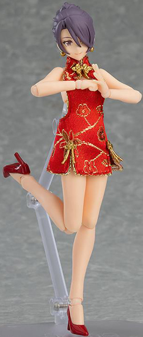 No.563 Female Body (Mika) with Mini Skirt Chinese Dress Outfit figma | Max Factory