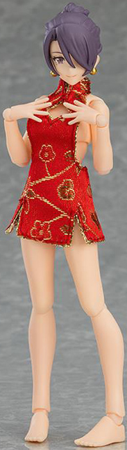 No.563 Female Body (Mika) with Mini Skirt Chinese Dress Outfit figma | Max Factory