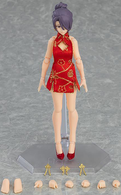 No.563 Female Body (Mika) with Mini Skirt Chinese Dress Outfit figma | Max Factory