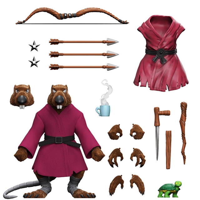 Splinter (Flocked) 7-inch Scale | Teenage Mutant Ninja Turtles Ultimates | Super7