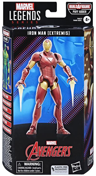 Iron Man (Extremis) Puff Adder BAF | The Avengers (Classic Comic) | Marvel Legends