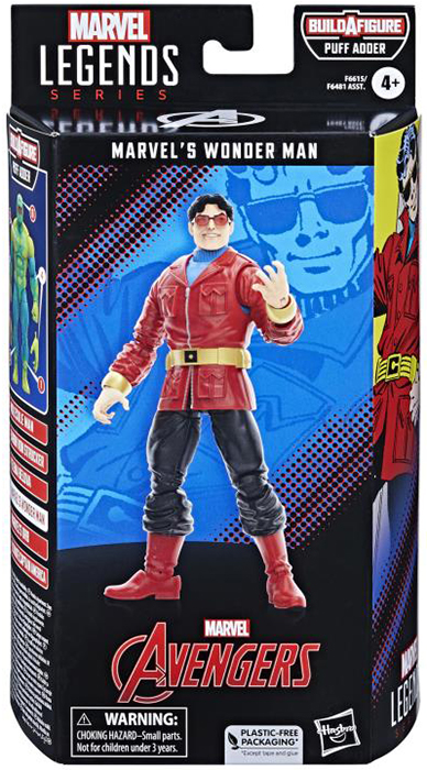 Wonder Man Puff Adder BAF | The Avengers (Classic Comic) | Marvel Legends